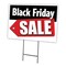 Signmission Black Friday Sale Yard Sign & Stake outdoor plastic coroplast window, C-1216-DS-Black Friday Sale C-1216-DS-Black Friday Sale - alternate 1